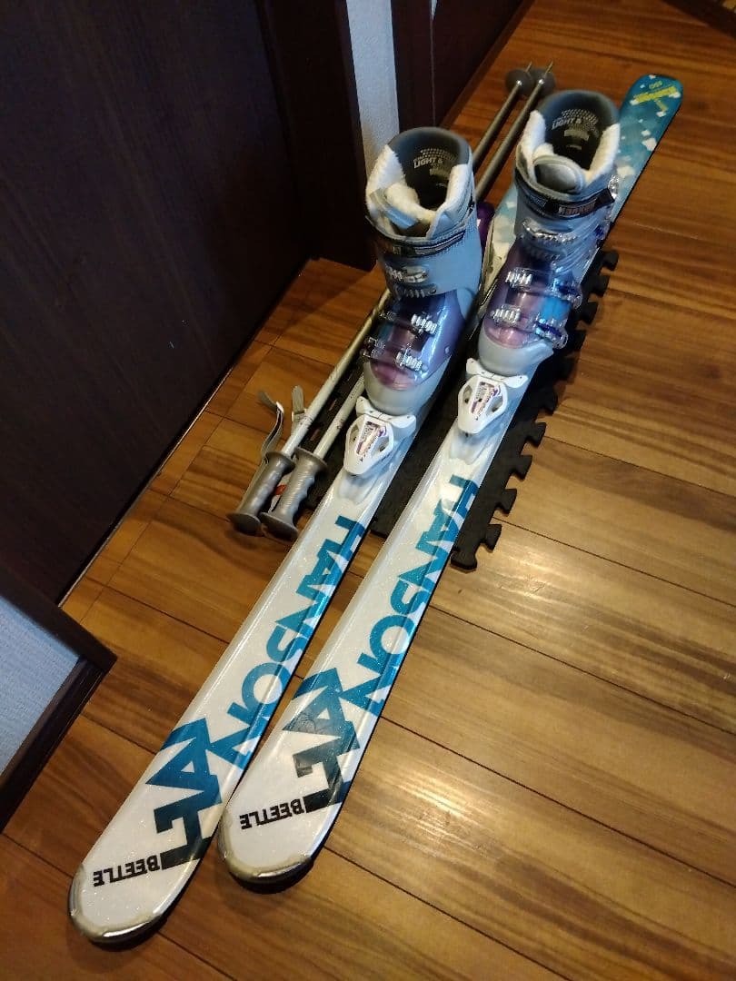 綺麗/HANSON/学生・レディース用/スキーセット/メンテ・WAX済み✔