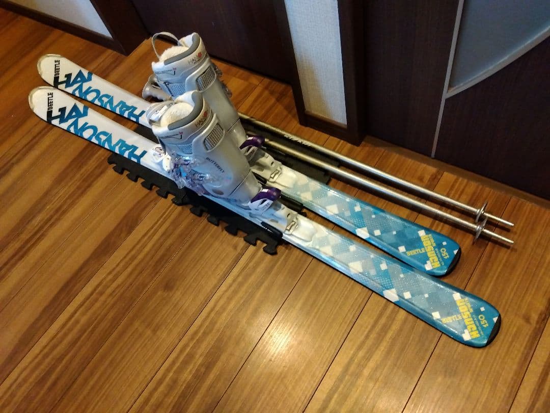 綺麗/HANSON/学生・レディース用/スキーセット/メンテ・WAX済み✔