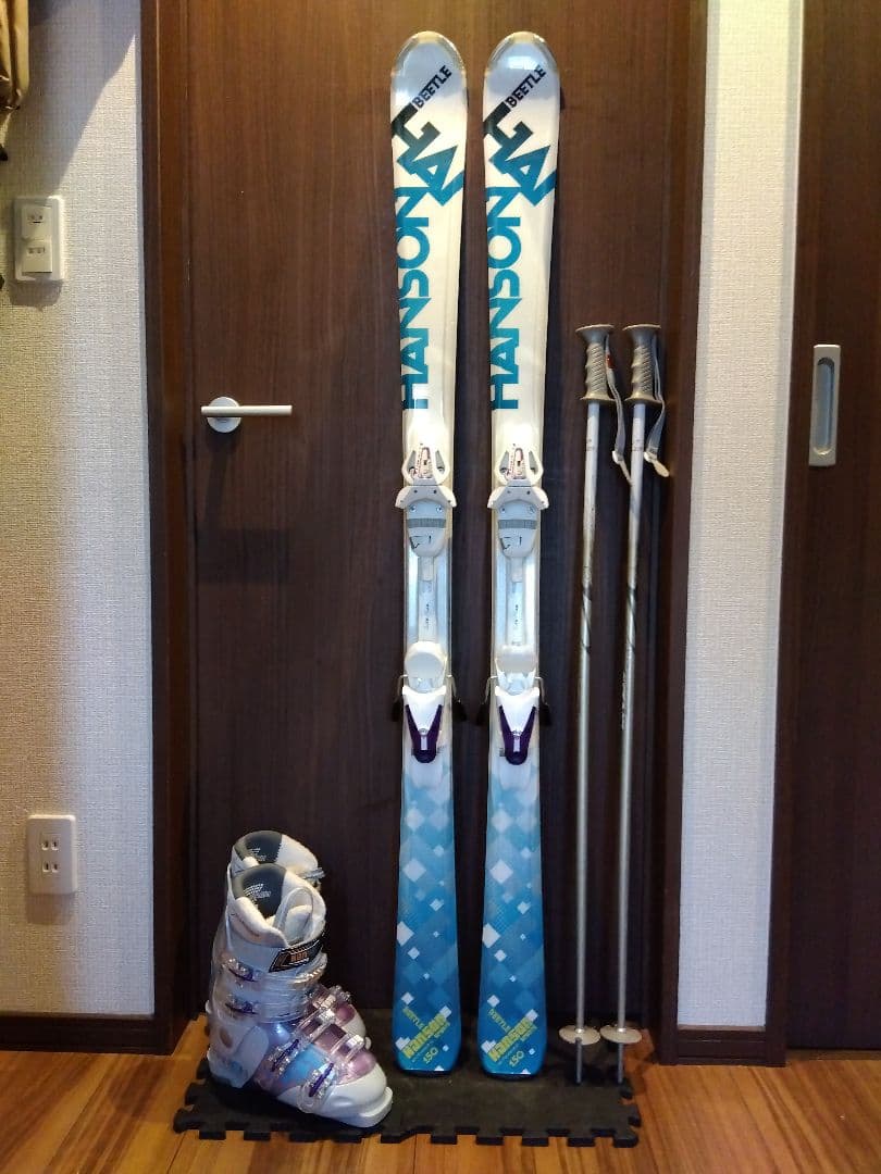 綺麗/HANSON/学生・レディース用/スキーセット/メンテ・WAX済み✔