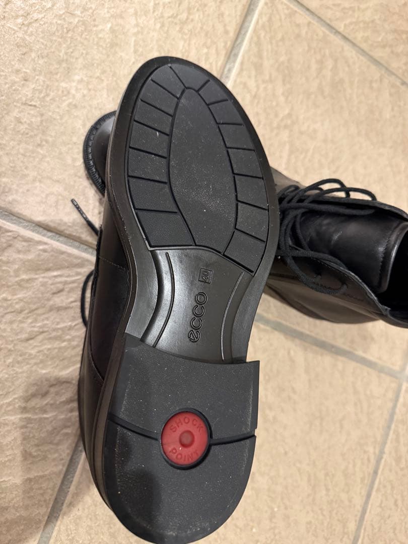 ECCO ゴアテックス　黒レザーブーツ