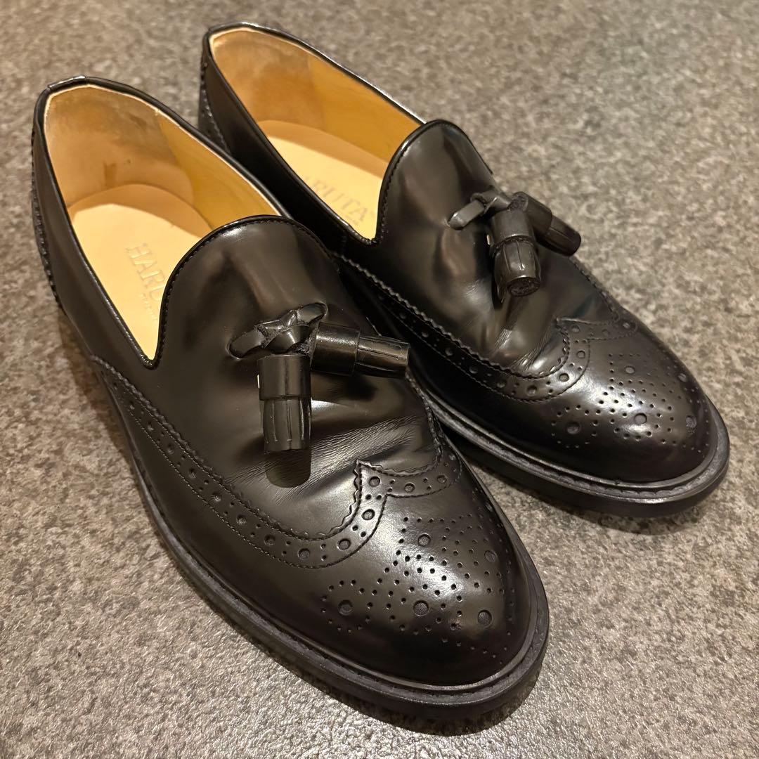 【HARUTA】ウィングチップ　タッセル　ローファー