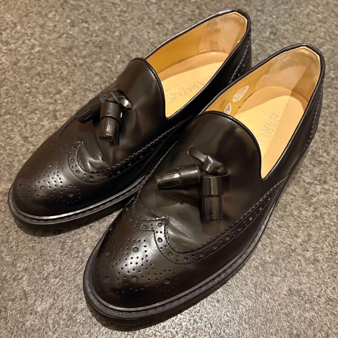 【HARUTA】ウィングチップ　タッセル　ローファー