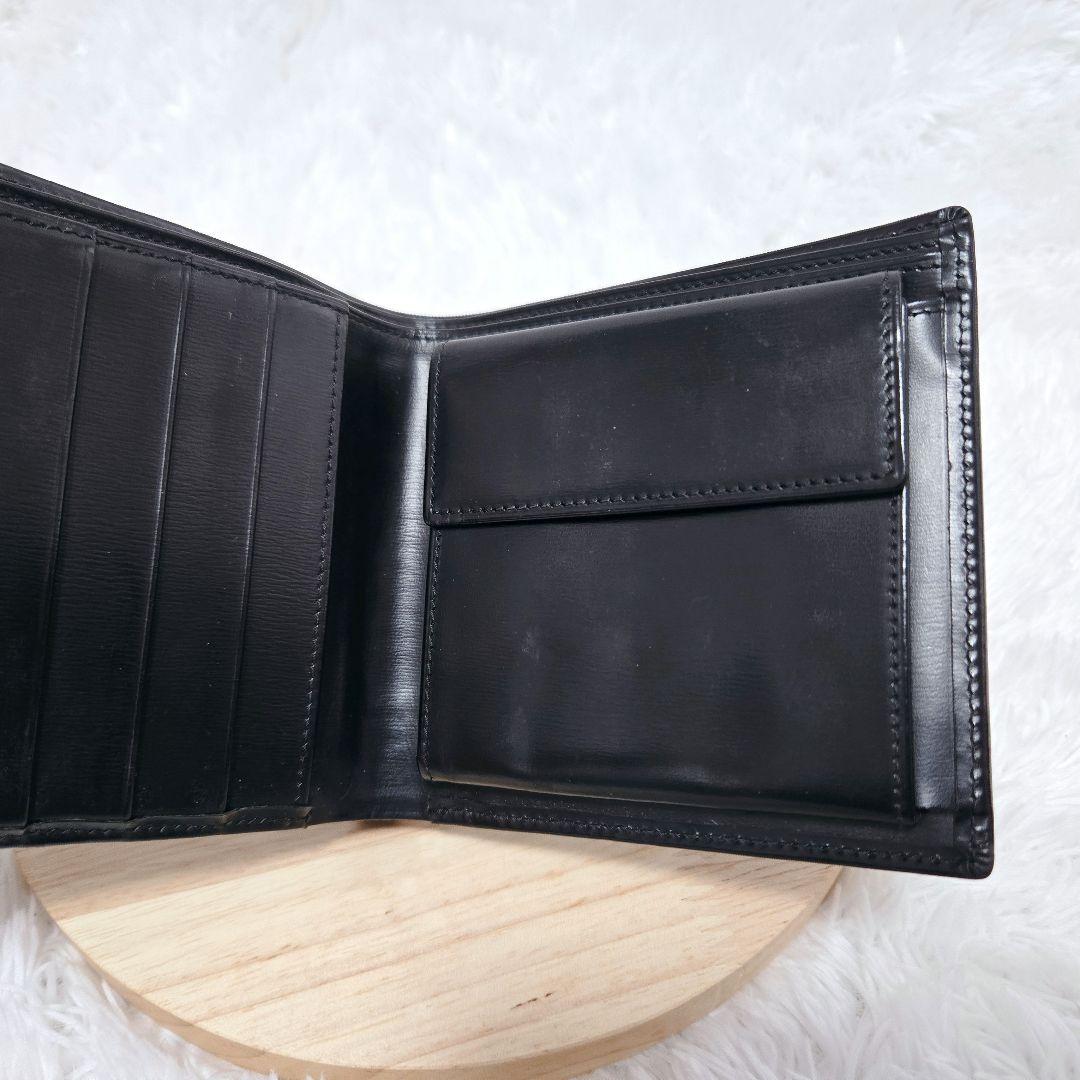 Cartier カルティエ ケース付き 二つ折り財布 ブラック レザー