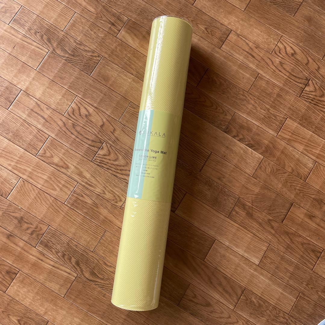 【SUKALA】 リバーシブルヨガマット レモンライム LAVA