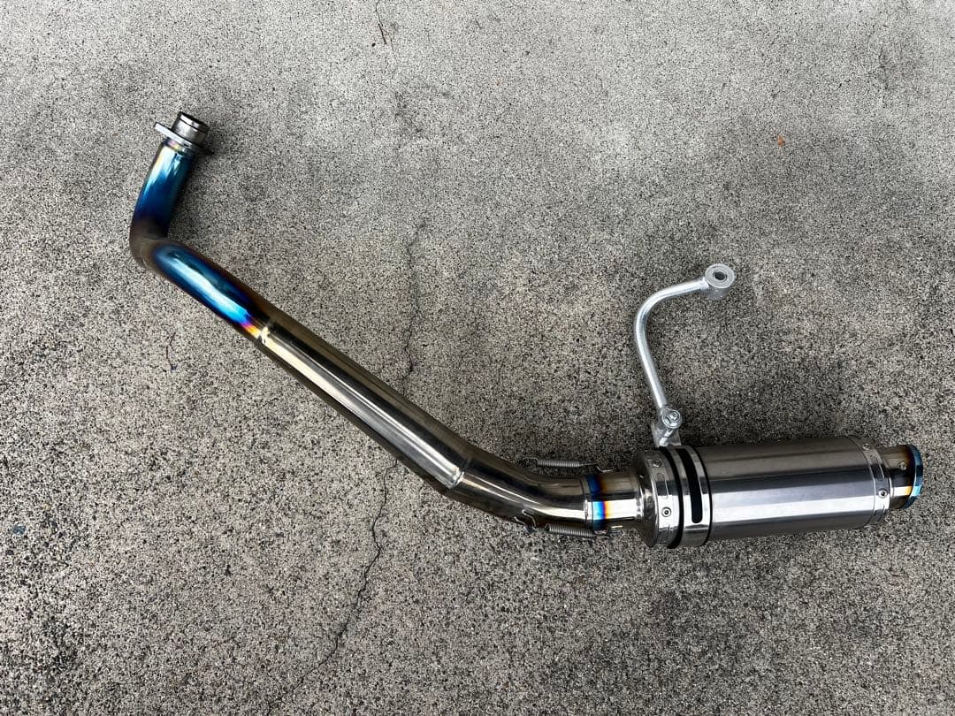 OVER マフラー チタン　フルエキゾーストモンキー50用