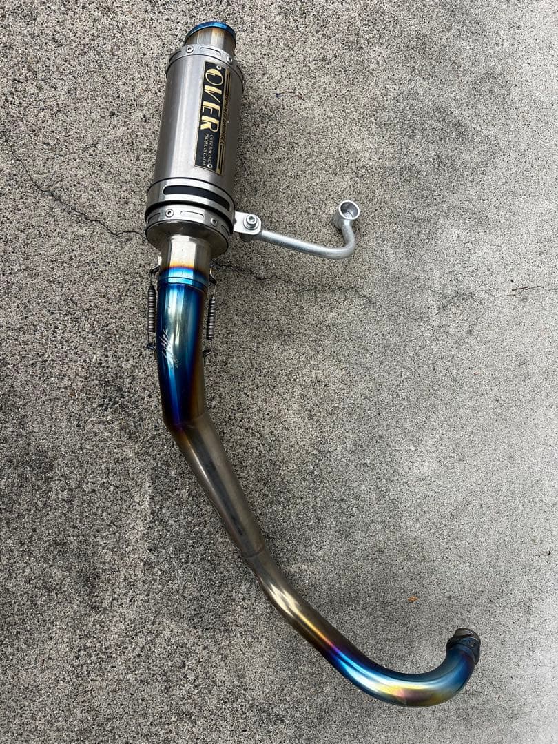 OVER マフラー チタン　フルエキゾーストモンキー50用