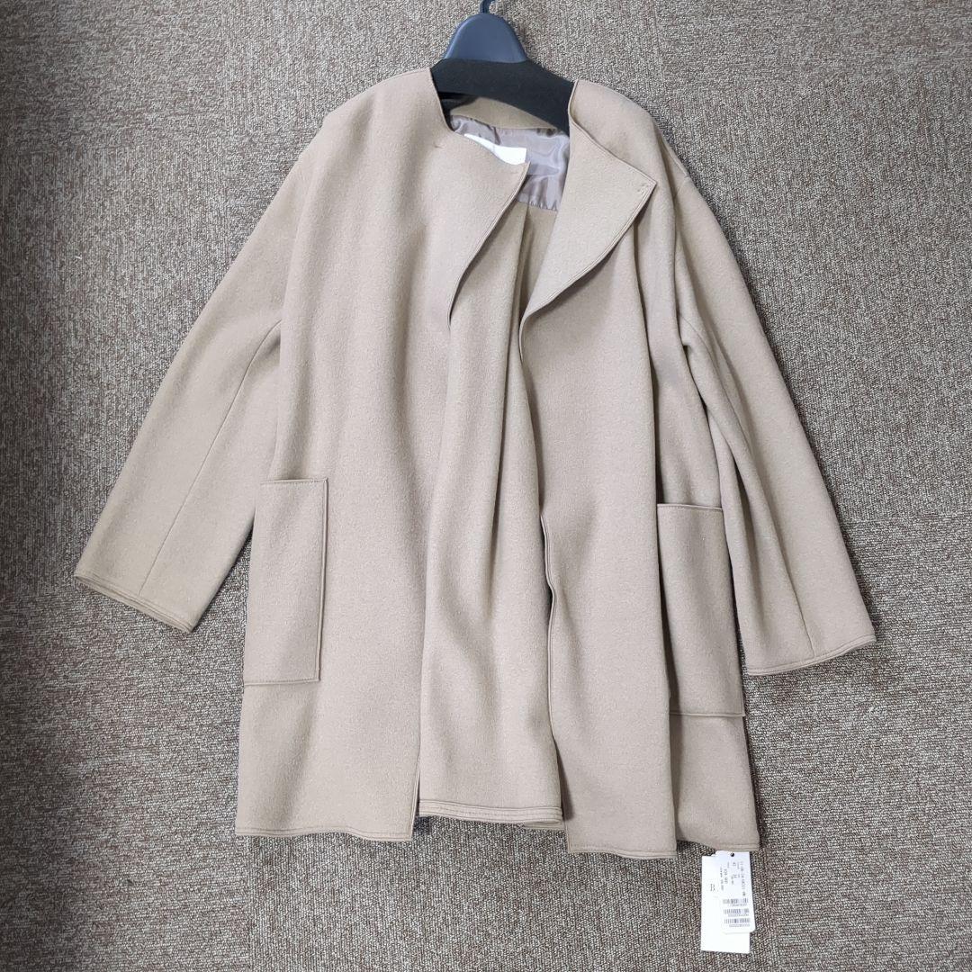 新品タグ付き トゥモローランド　Ballsey ノーカラーコート　ベージュ