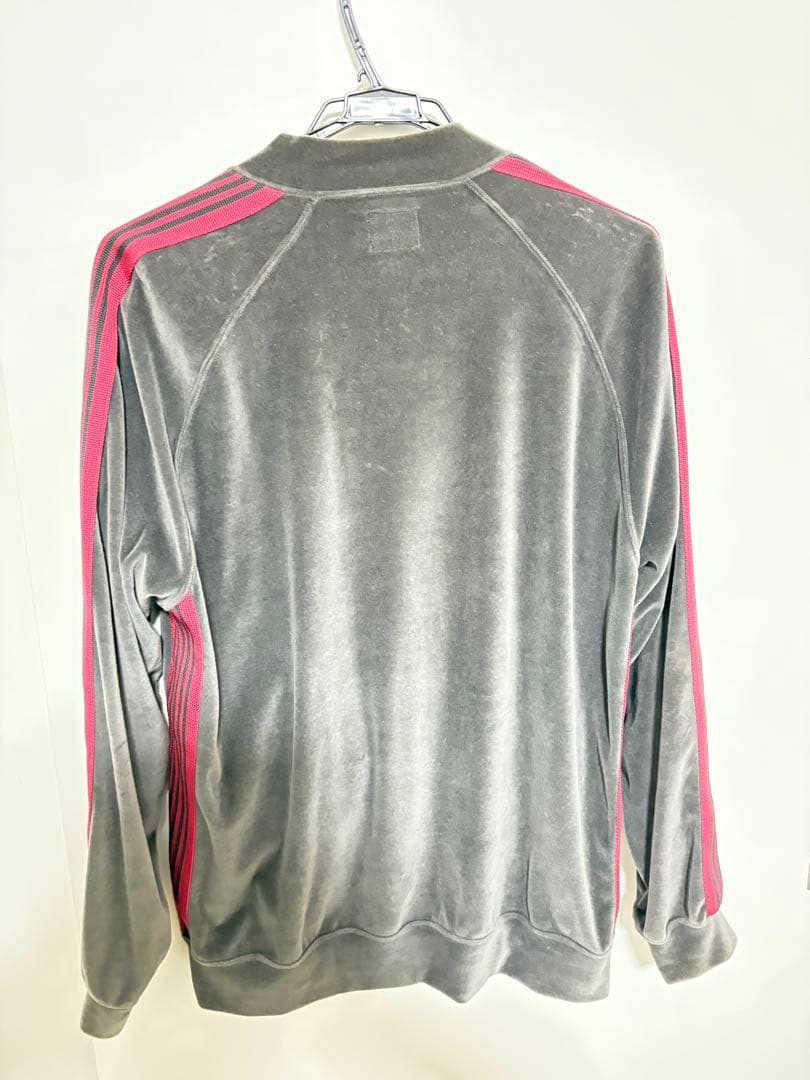 Needles ベロア セットアップ トラックジャケット ナロー グレー L