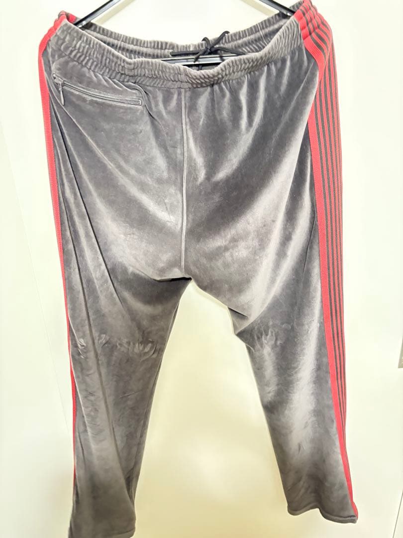 Needles ベロア セットアップ トラックジャケット ナロー グレー L