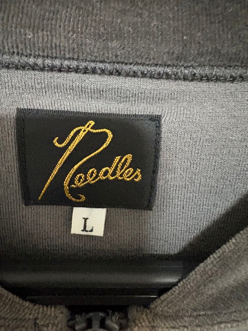 Needles ベロア セットアップ トラックジャケット ナロー グレー L
