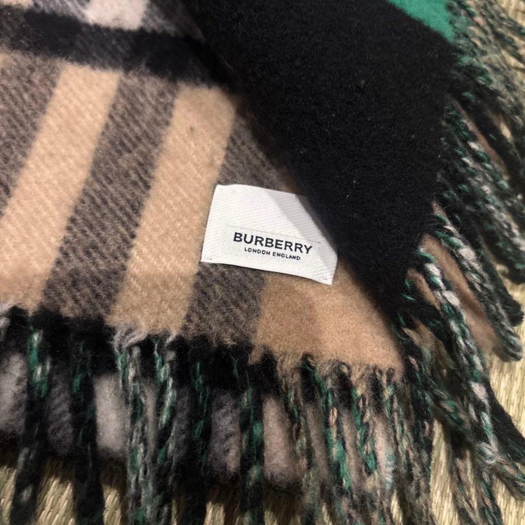 Burberry バーバリー マフラー メガチェック ノバチェック カシミヤ