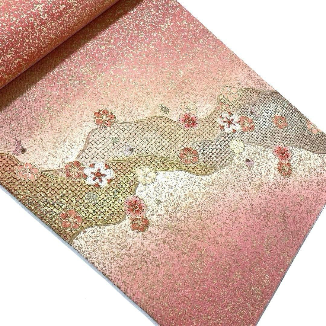 専用帯5939 5888 二点セット ●高級 正絹 䙞明 相良刺繍 汕頭刺繍袋帯