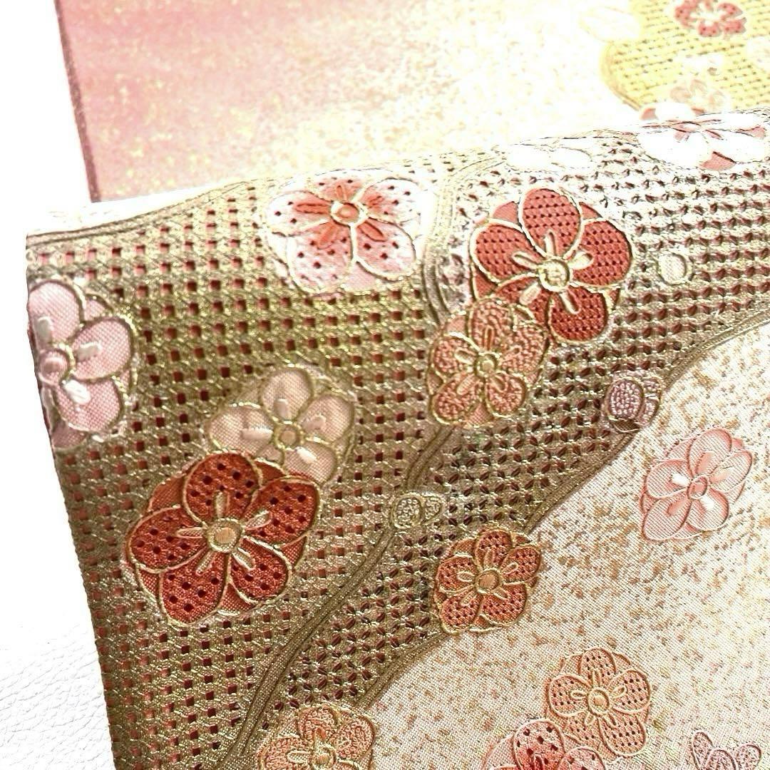 専用帯5939 5888 二点セット ●高級 正絹 䙞明 相良刺繍 汕頭刺繍袋帯