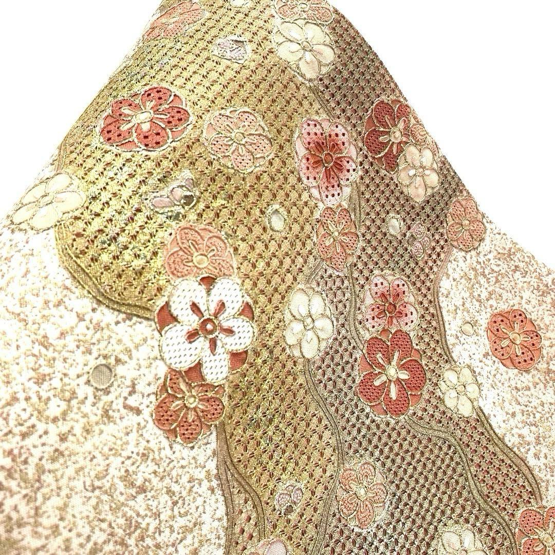 専用帯5939 5888 二点セット ●高級 正絹 䙞明 相良刺繍 汕頭刺繍袋帯