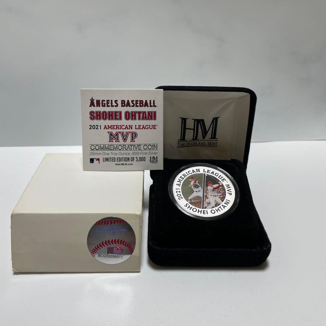 【純銀製メダル】大谷翔平 2021 MVP 1オンス 31.1g 二刀流図柄