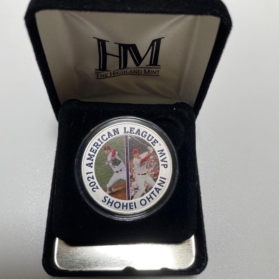 【純銀製メダル】大谷翔平 2021 MVP 1オンス 31.1g 二刀流図柄