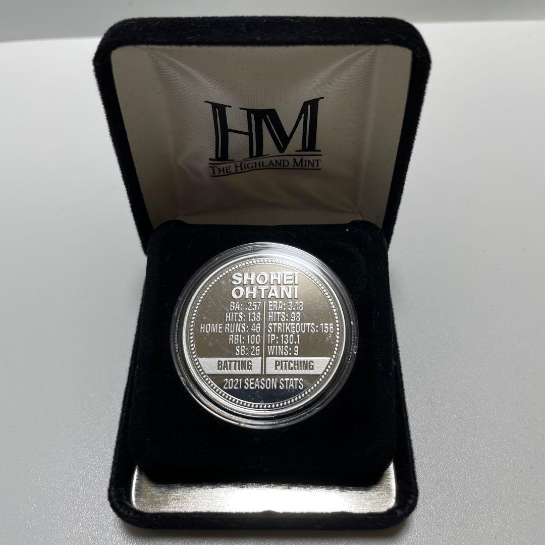 【純銀製メダル】大谷翔平 2021 MVP 1オンス 31.1g 二刀流図柄