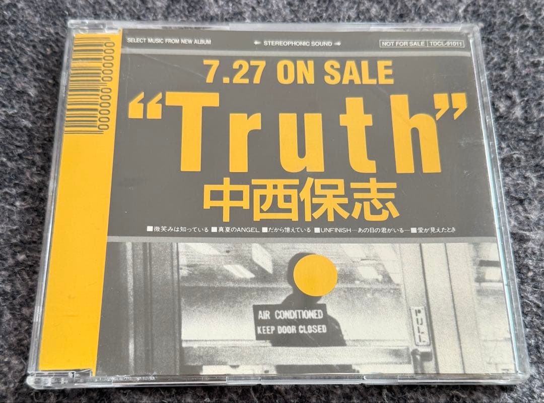 非売品/サンプル盤 中西保志「Truth」