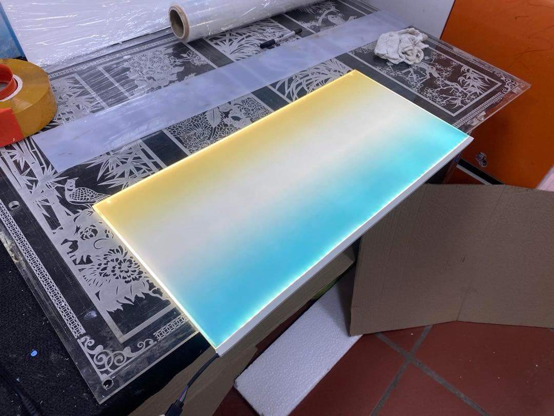 新品未使用　ライトスクリーン　アクアリウム　LED RGB 60cm×45cm