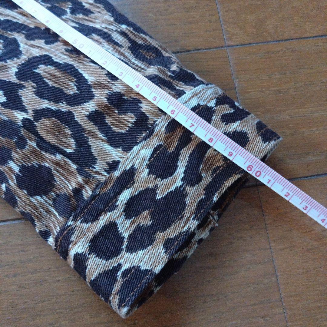 D&G ドルガバ ヒョウ柄 デニム　ジャケット Gジャン XS　ロゴ
