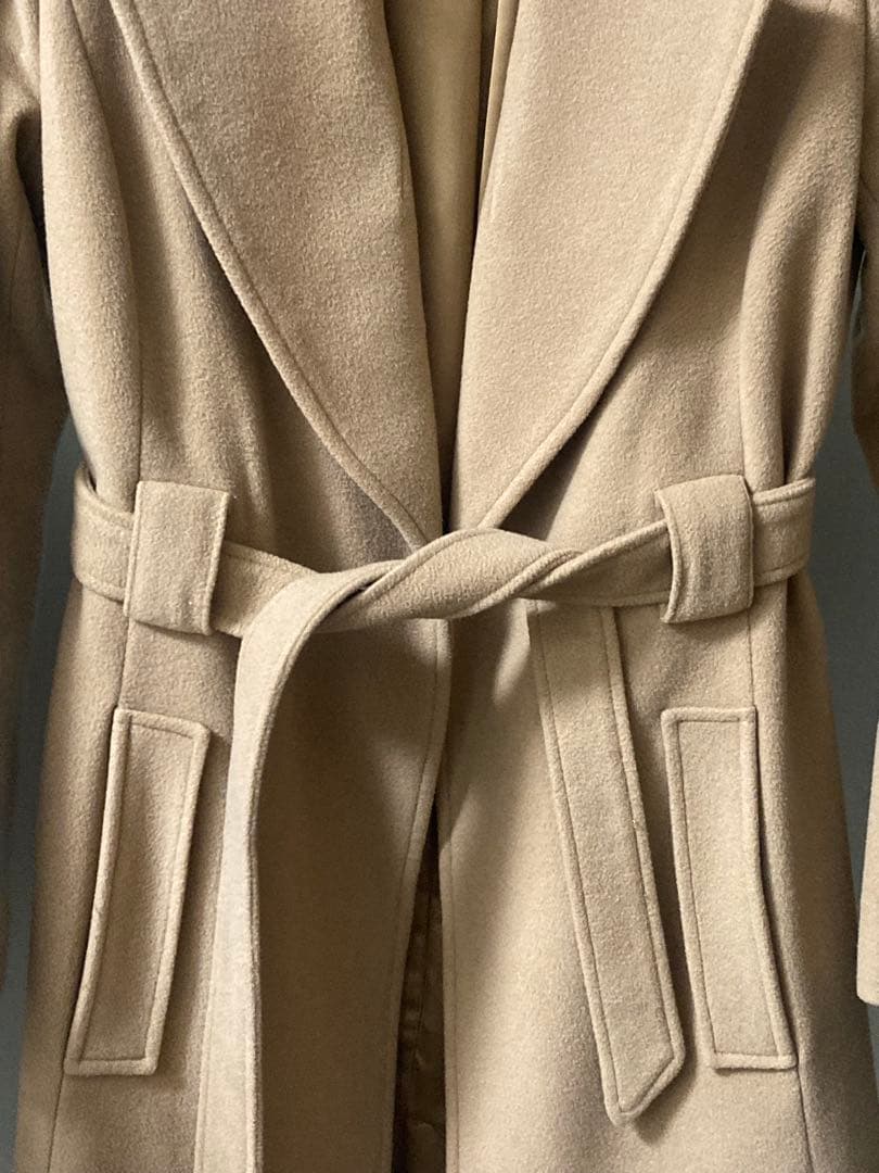 Ralph LAUREN ベージュ ロングコート ベルト付き