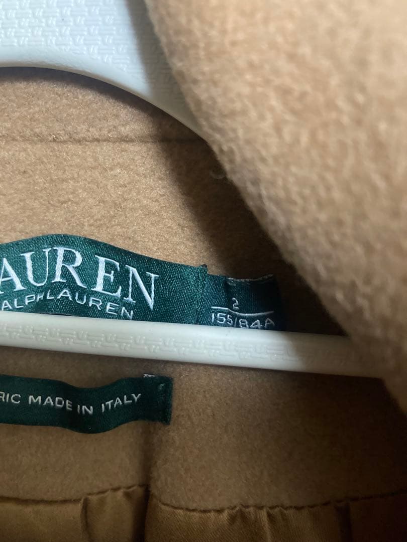 Ralph LAUREN ベージュ ロングコート ベルト付き