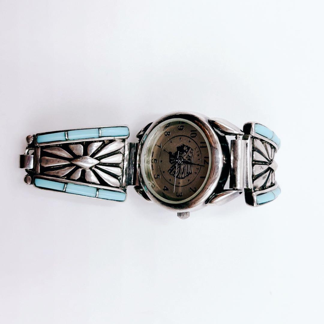 時計 ZUNI Indian jewelry Watch Sterling y2k