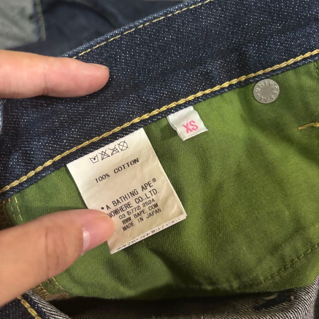 完売品　激レア　A BATHING APE SHARK DENIM SHORTS