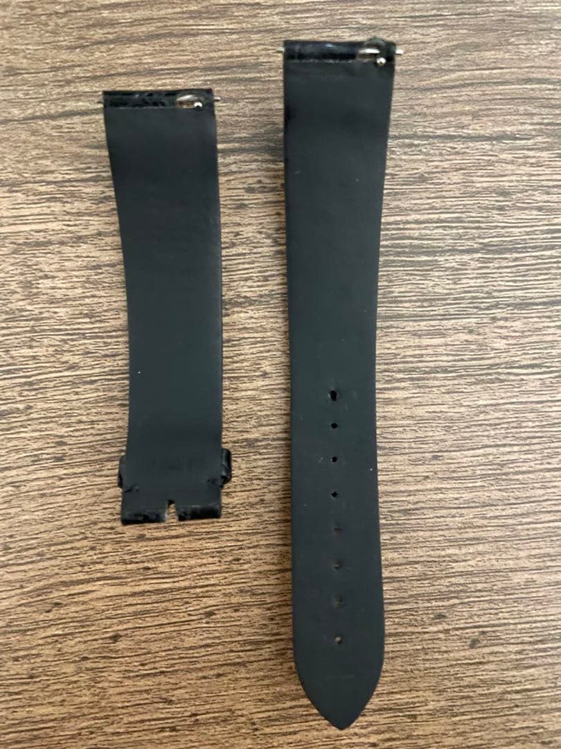 カミーユフォルネ 時計ベルト カイマン ブラック 18/16mm