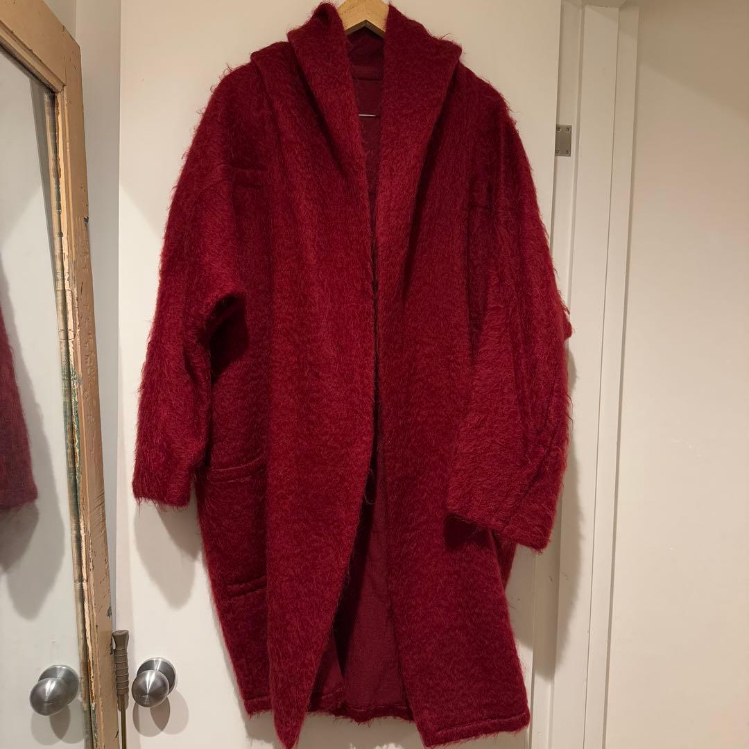 美品 JUN MIKAMI モヘアシャギーコート スカートセット