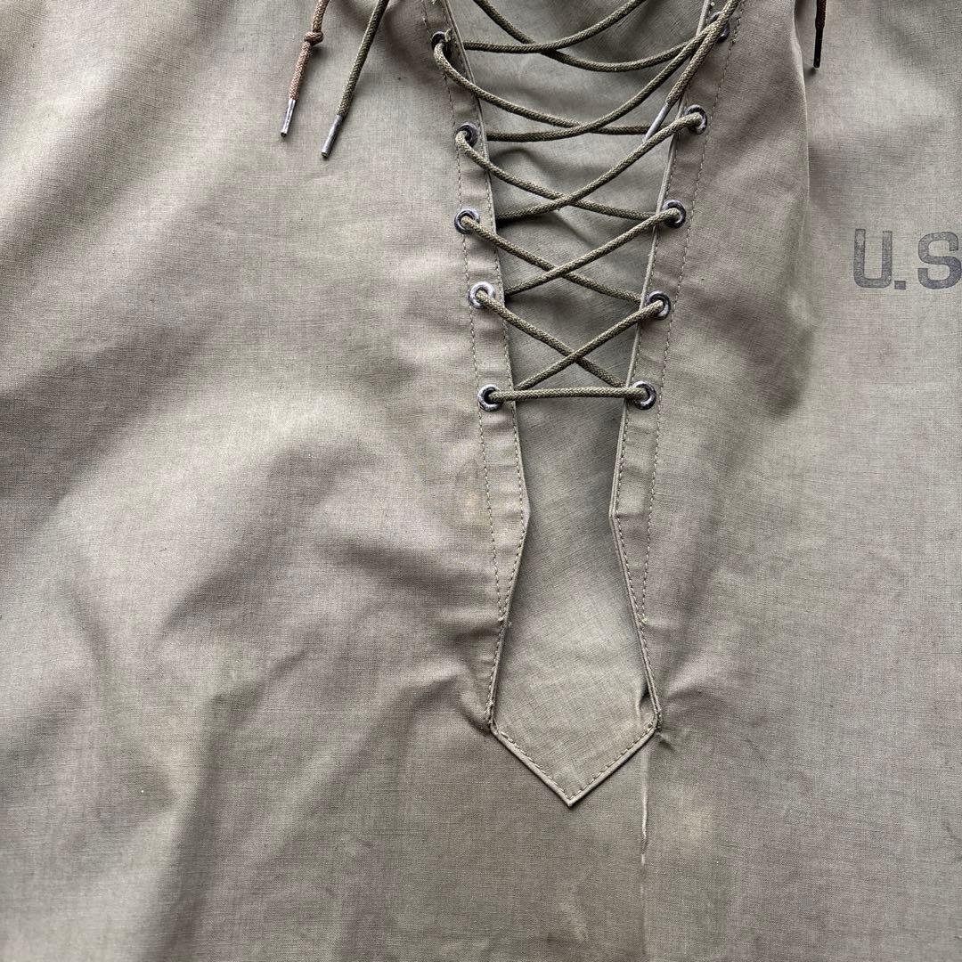 チ*ー様 40s USNAVY デッキレインパーカー レースアップ ビンテージ