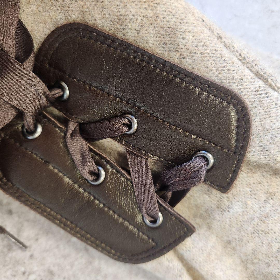 Vivienne Westwood リボン編み上げ手袋 21～22cmレディース