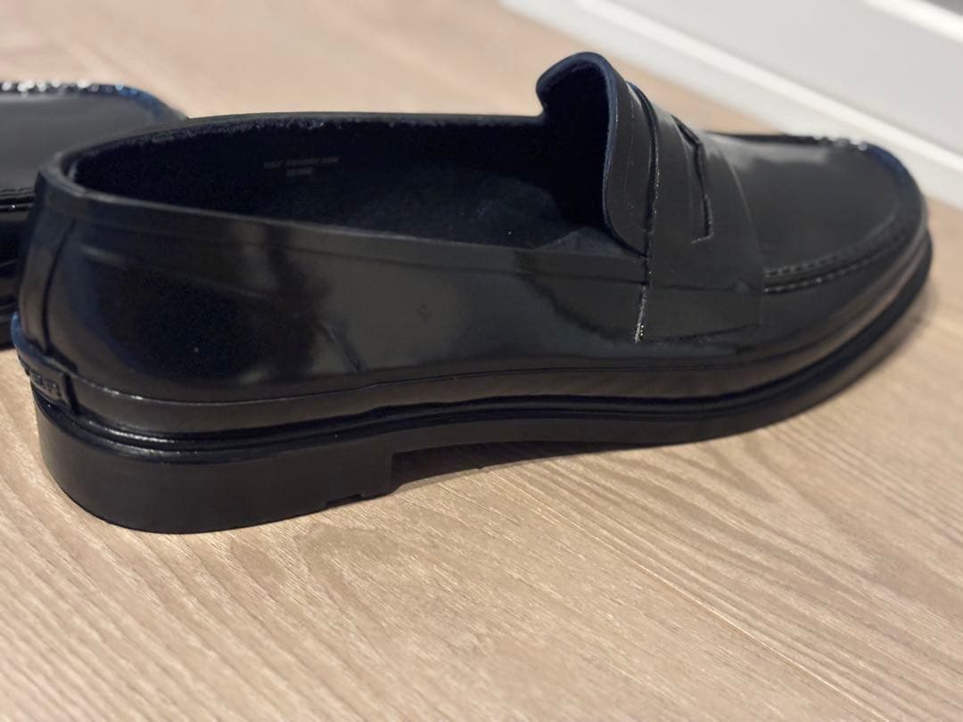 美品 HUNTERレインシューズ ローファー UK7 ※箱無し