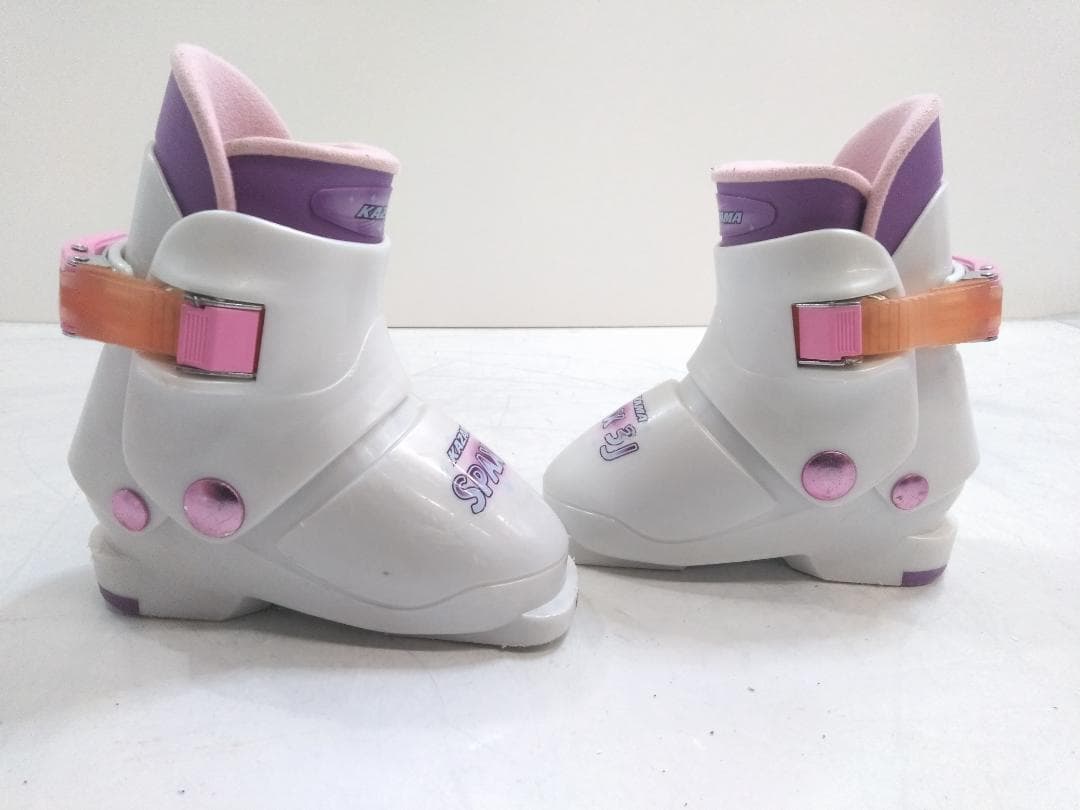 女の子 ジュニアスキー5点セット セレス 90cm ブーツ カザマ 18cm ◇