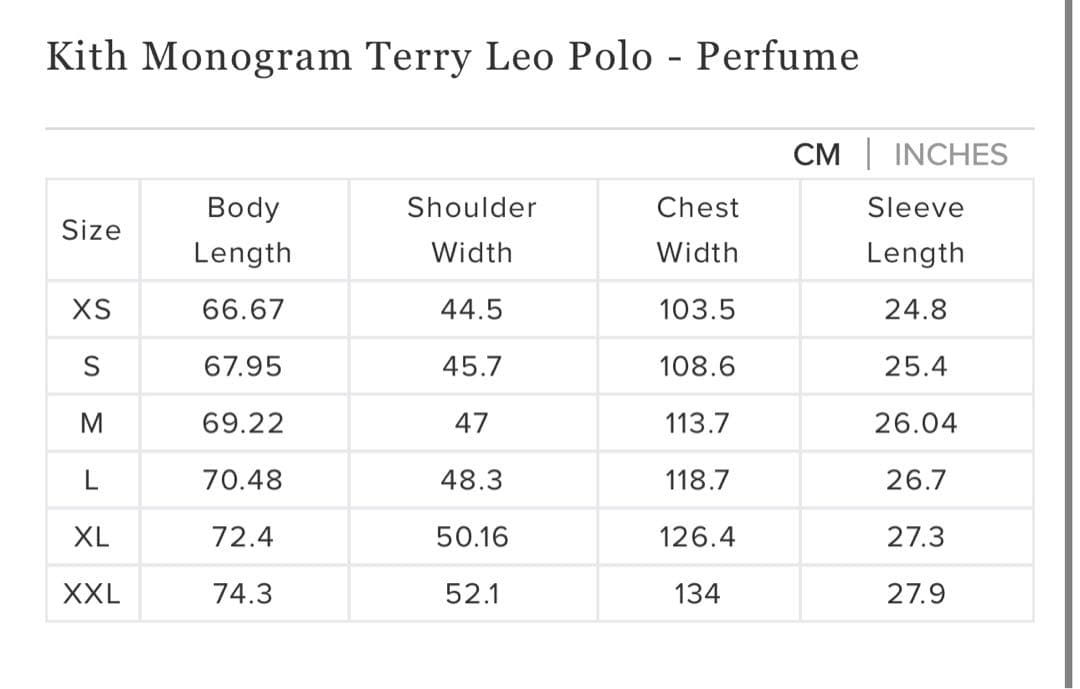 メ*1様 Kith Monogram Terry Leo Polo xl