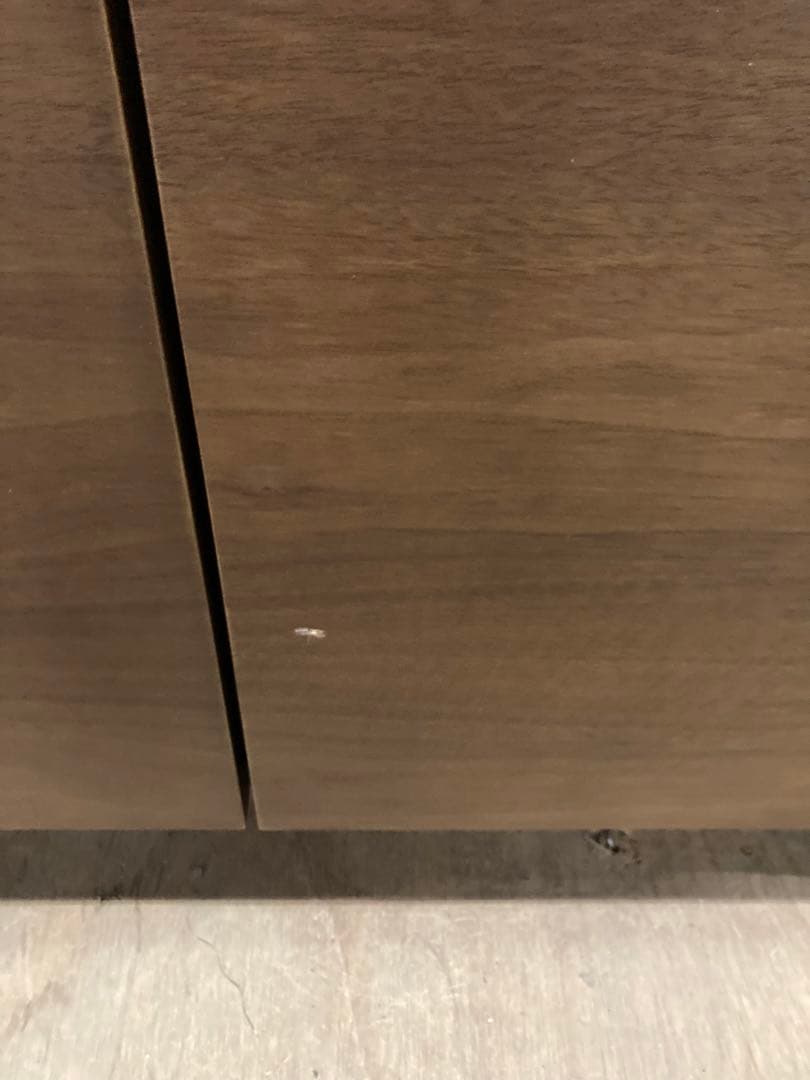 【廃盤品】MUJI 無印良品　ウォールナット 脚付キャビネット