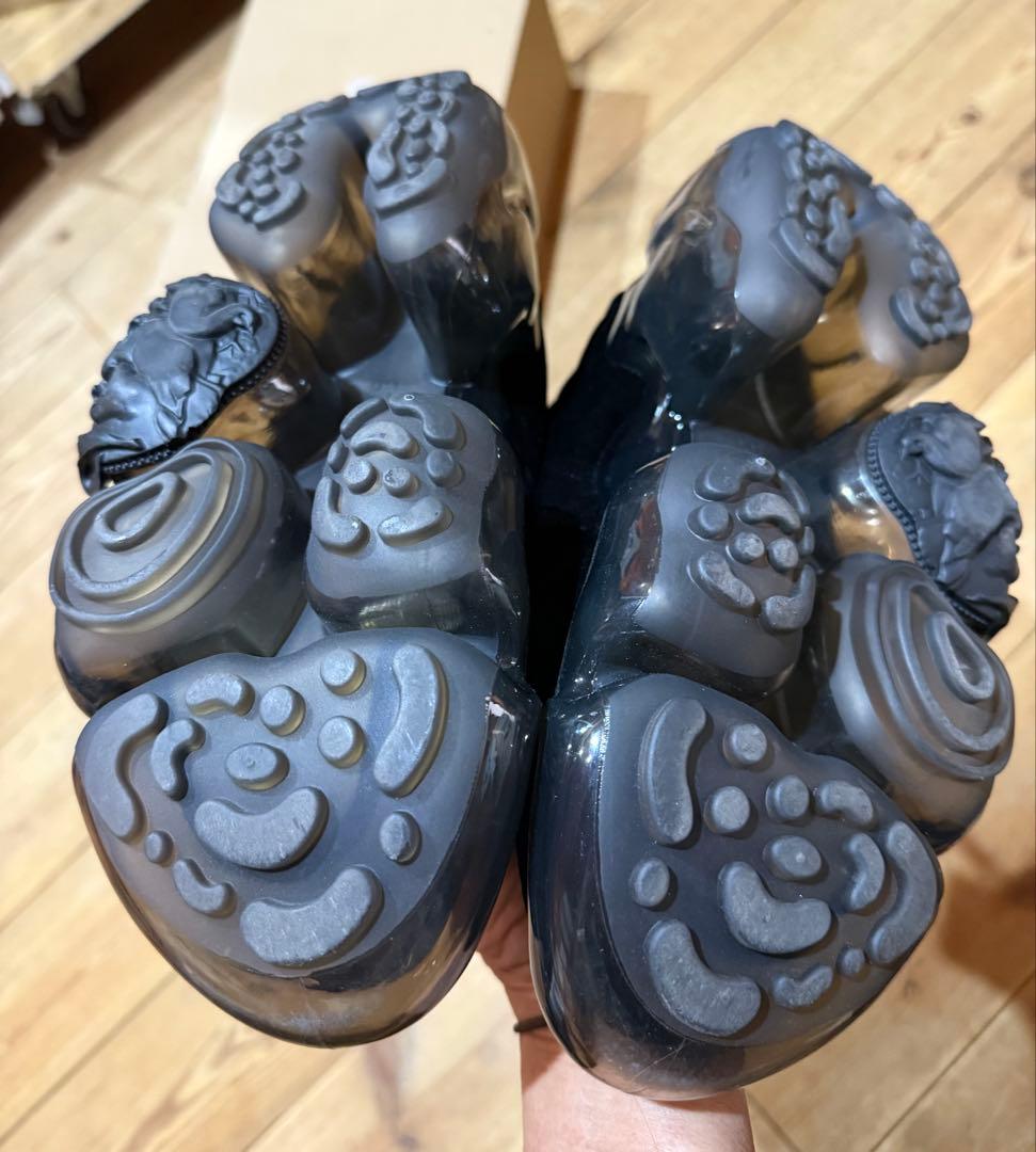 grounds ブラック ベルベット メリージェーン スニーカー