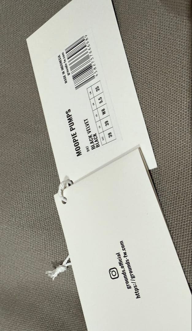 grounds ブラック ベルベット メリージェーン スニーカー