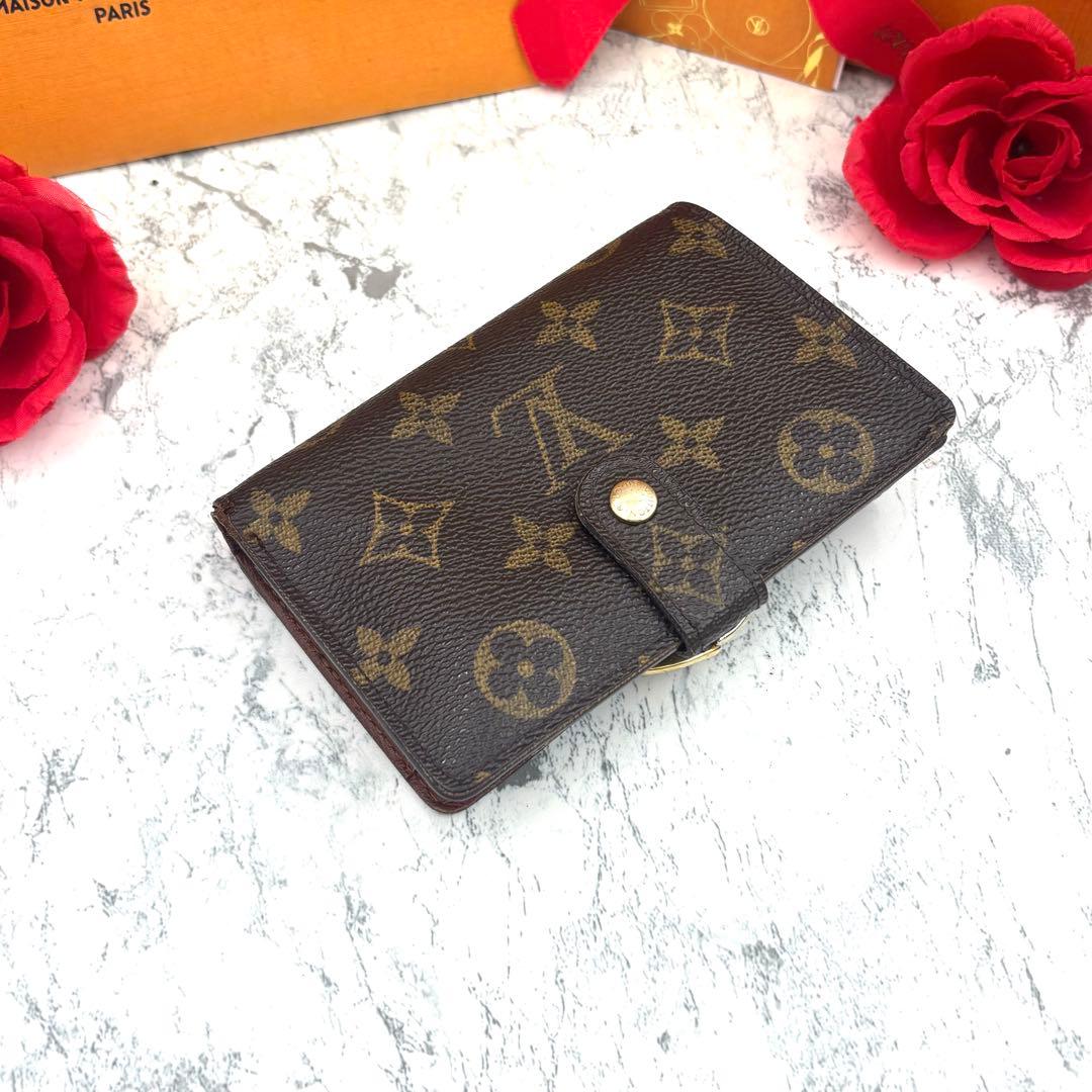 【極美品】 ルイヴィトン モノグラム ヴィエノワ がま口 折り財布