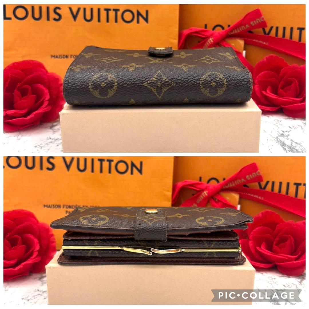 【極美品】 ルイヴィトン モノグラム ヴィエノワ がま口 折り財布