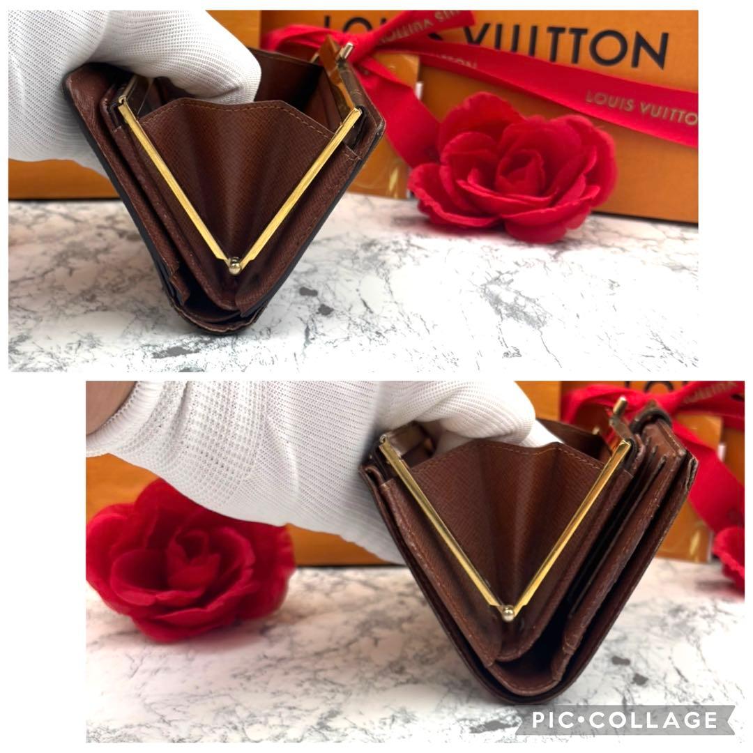 【極美品】 ルイヴィトン モノグラム ヴィエノワ がま口 折り財布