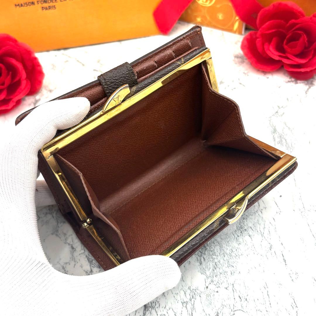 【極美品】 ルイヴィトン モノグラム ヴィエノワ がま口 折り財布