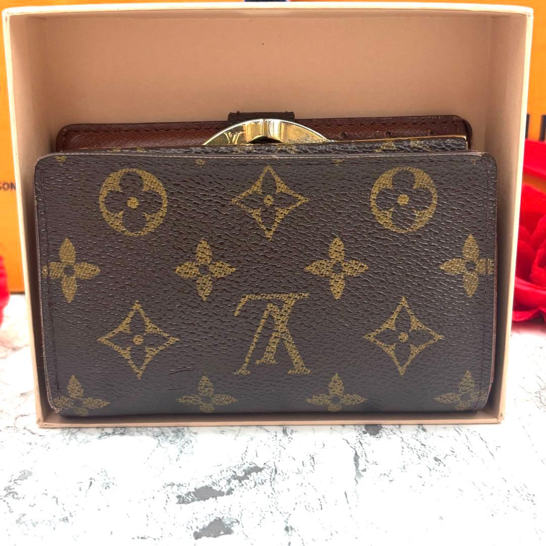 【極美品】 ルイヴィトン モノグラム ヴィエノワ がま口 折り財布