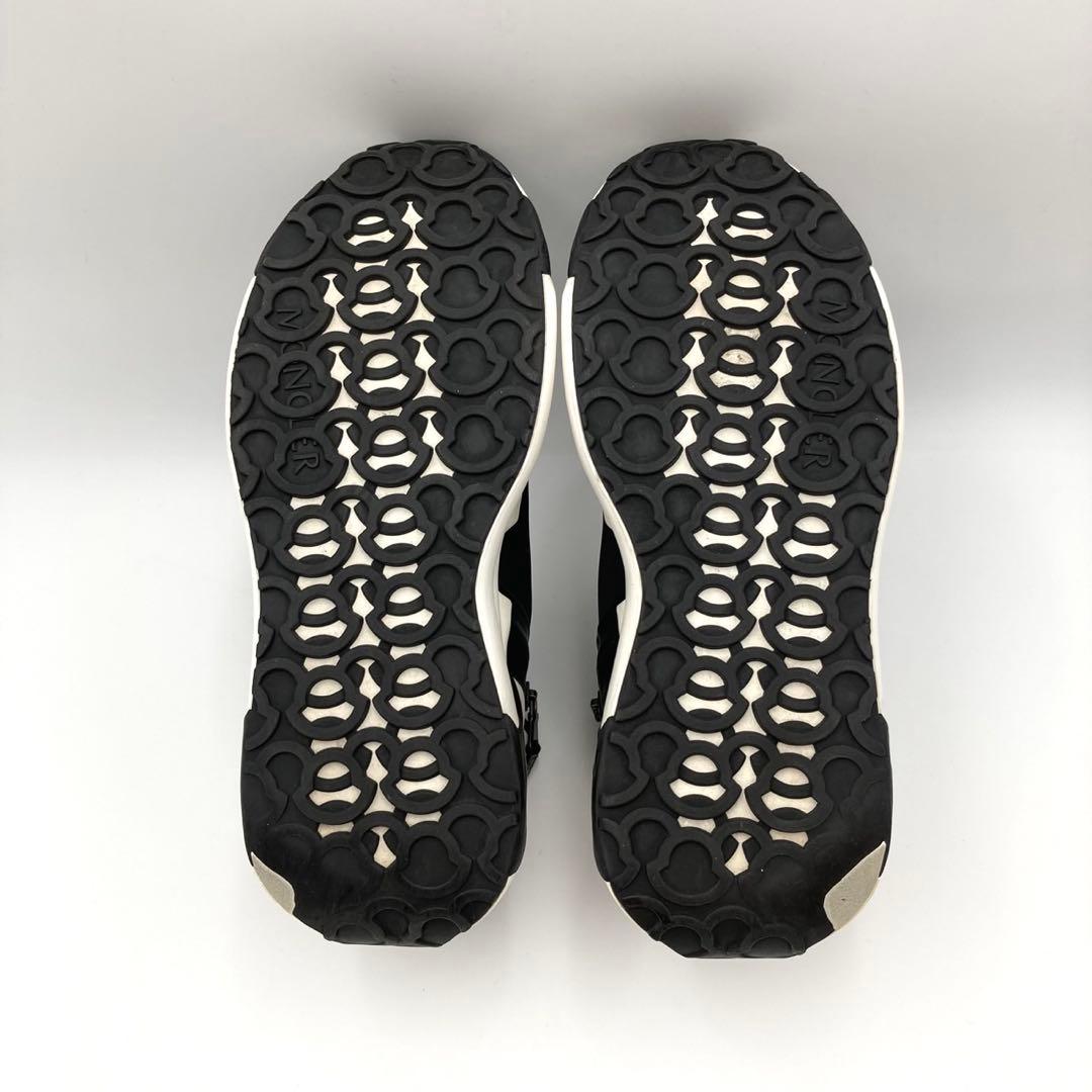 らきぱぴ✨MONCLER COMPASSOR ZIP スニーカー 黒 38