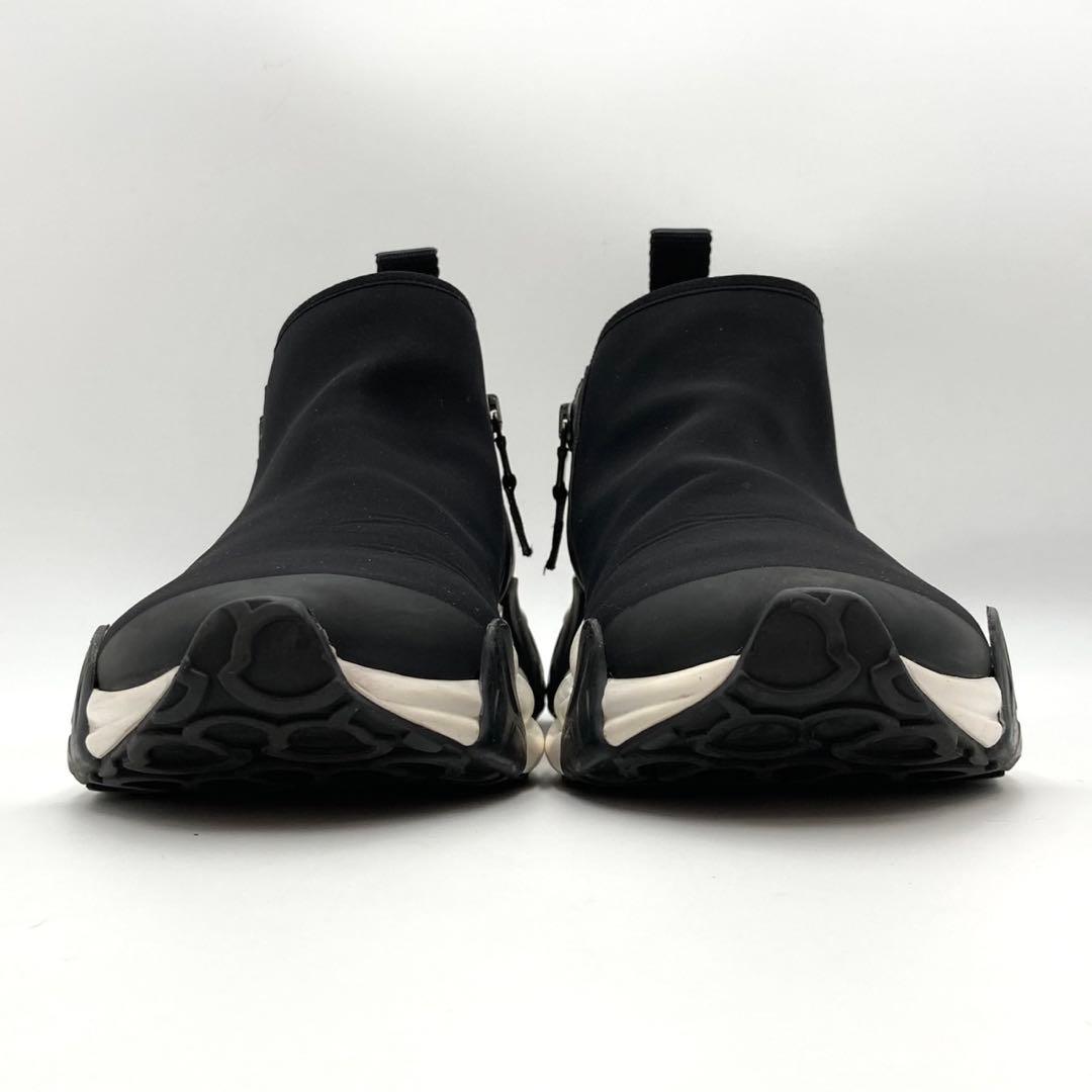 らきぱぴ✨MONCLER COMPASSOR ZIP スニーカー 黒 38