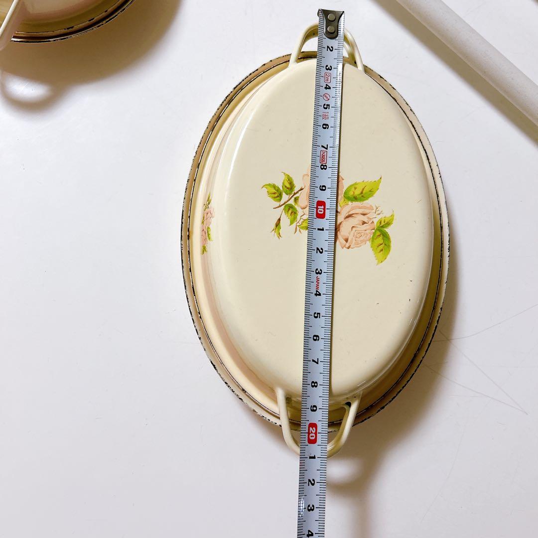 imane 琺瑯 ミニチュアキャセ3点セット / イマン マニー 薔薇雑貨