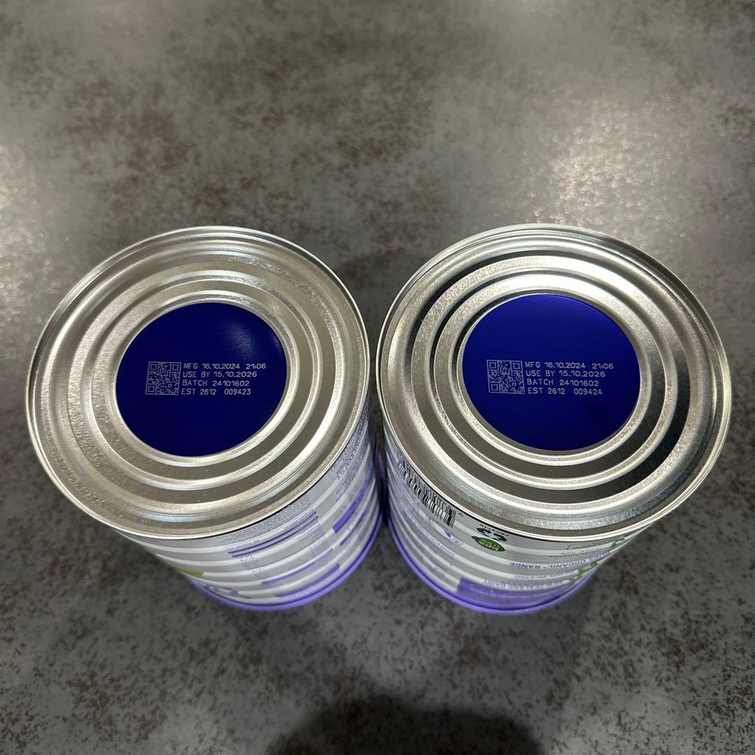 bubs organic 粉ミルク 0-6ヶ月 900g 2缶セット