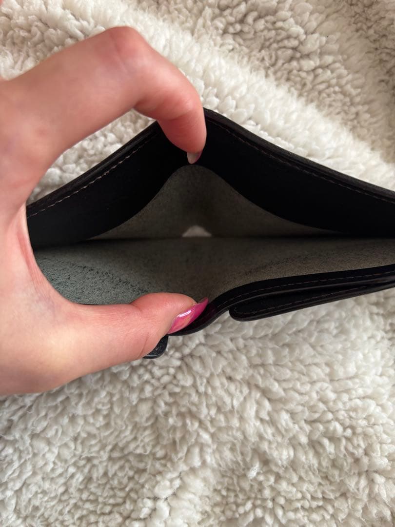 ⭐︎WILD SWANS⭐︎ウィングス レザー 二つ折り財布 ブラック