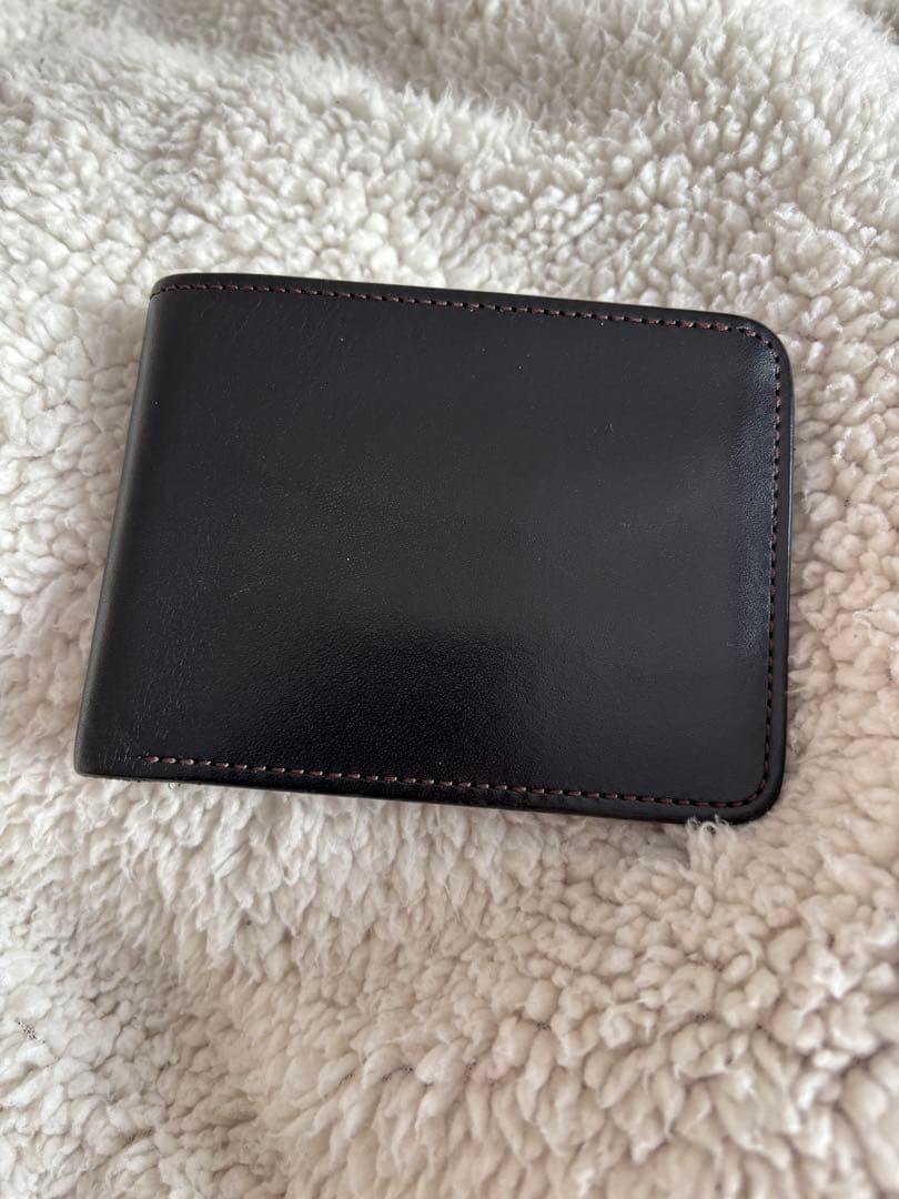 ⭐︎WILD SWANS⭐︎ウィングス レザー 二つ折り財布 ブラック