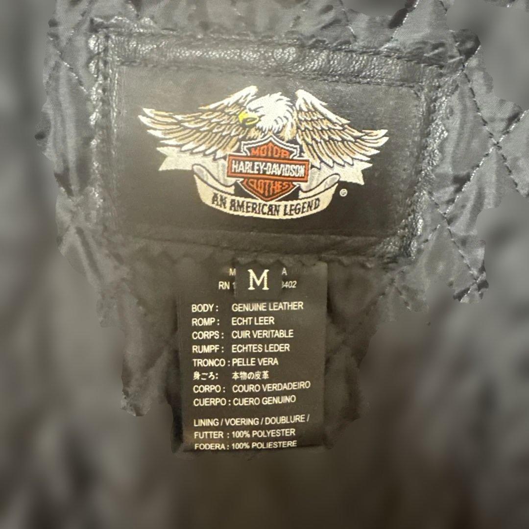 HARLEY-DAVIDSON レザージャケット M 黒 茶色